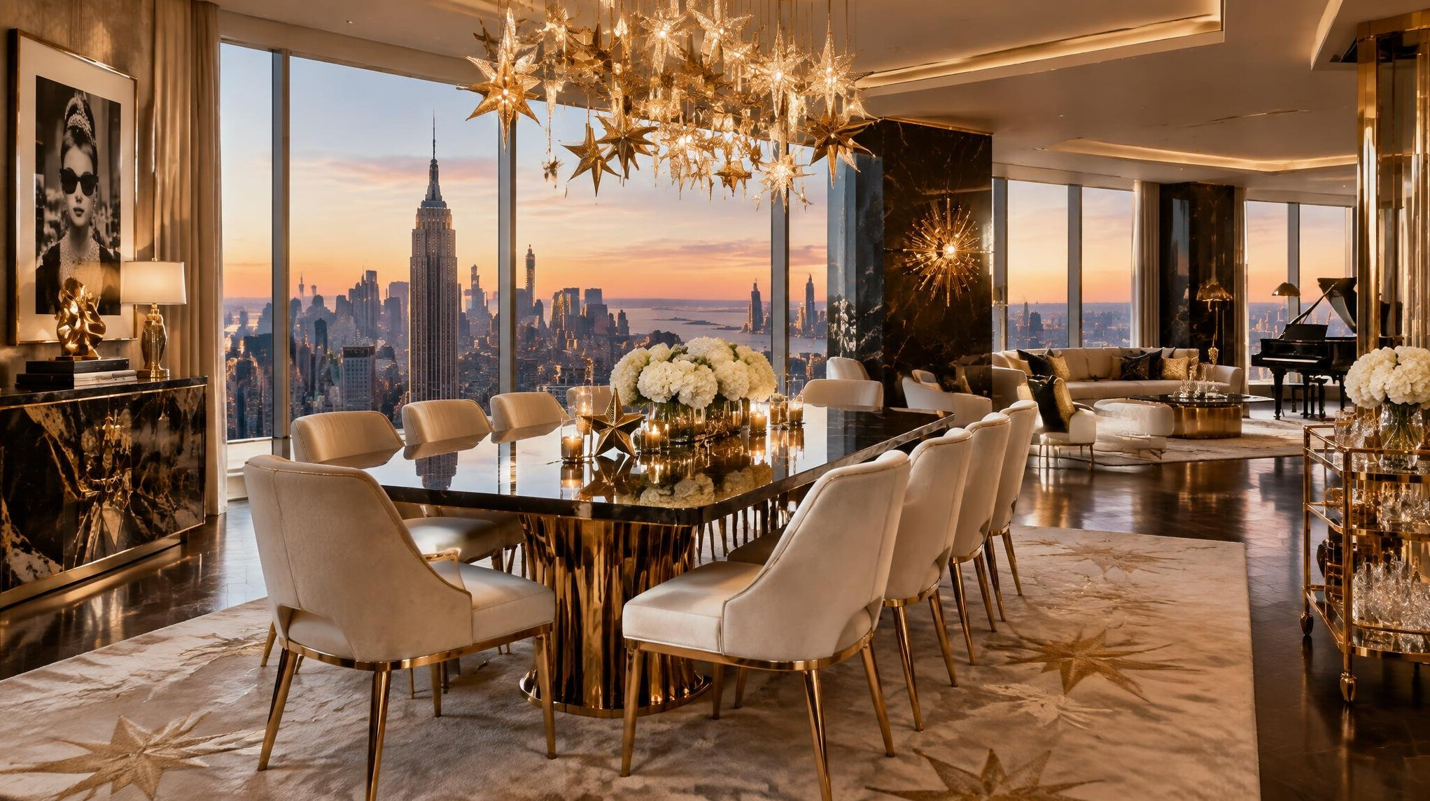 opulent penthouse interior