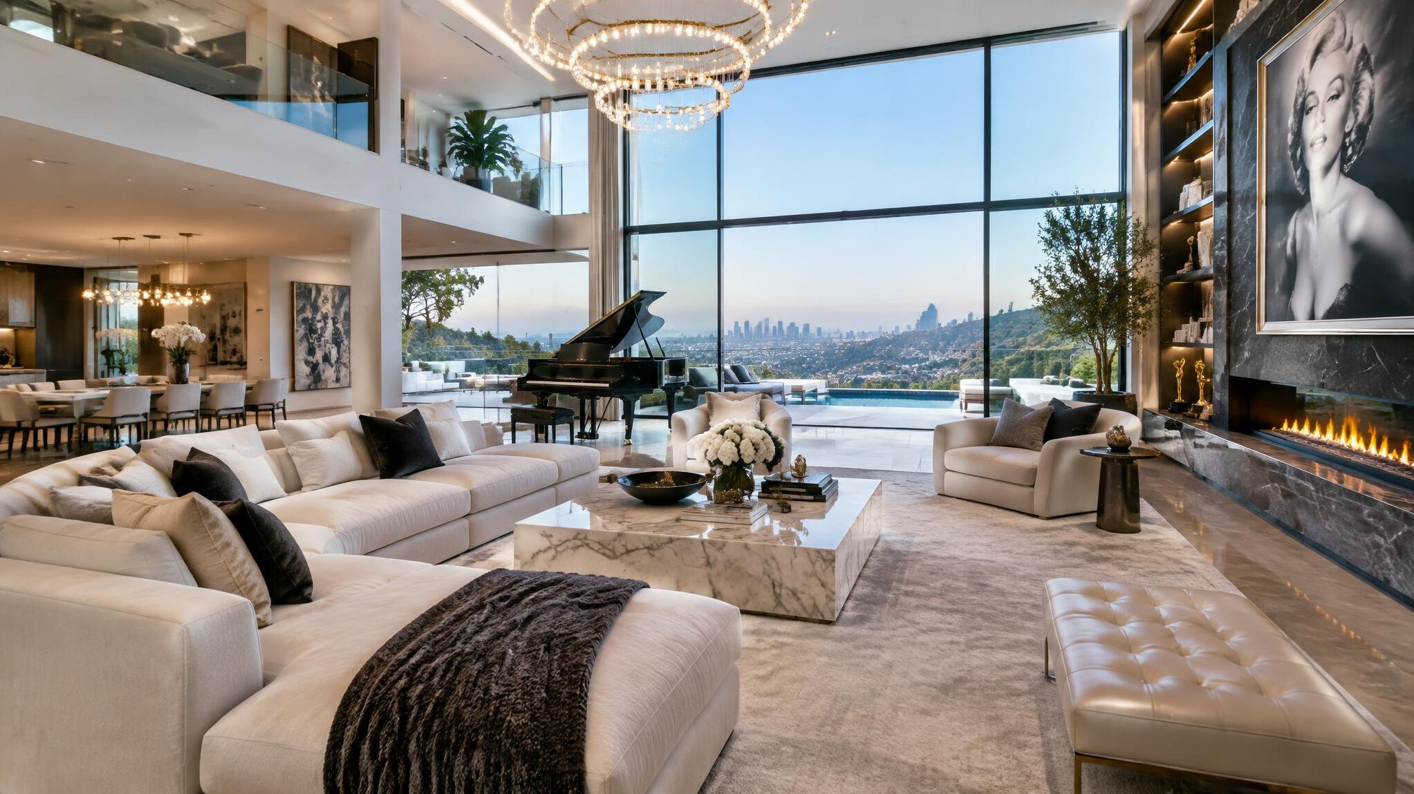 luxury celebrity home interior