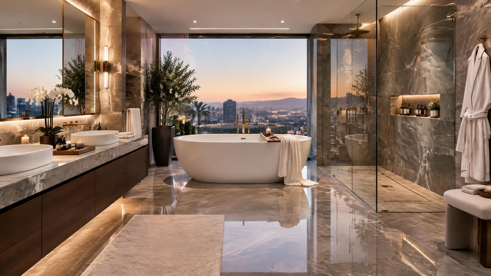 luxury celebrity bathroom