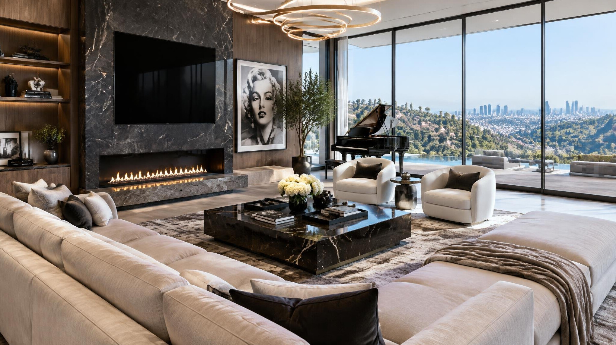 celebrity luxury living room