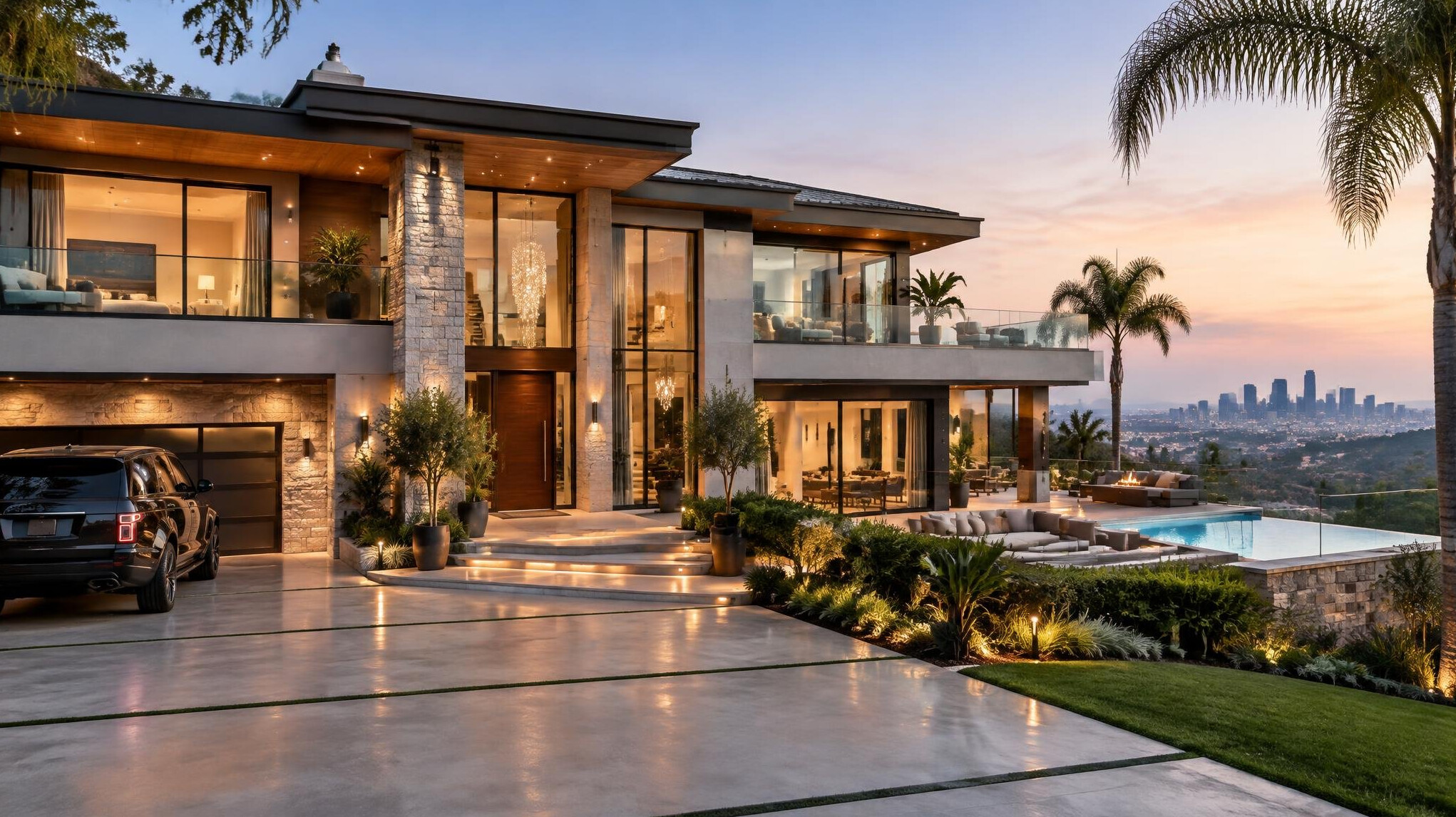 celebrity home exterior view