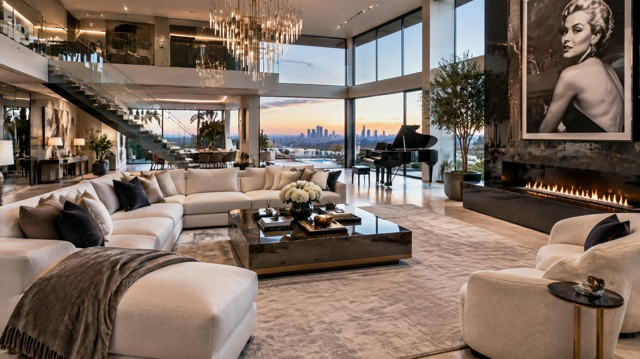 celebrity living room interior