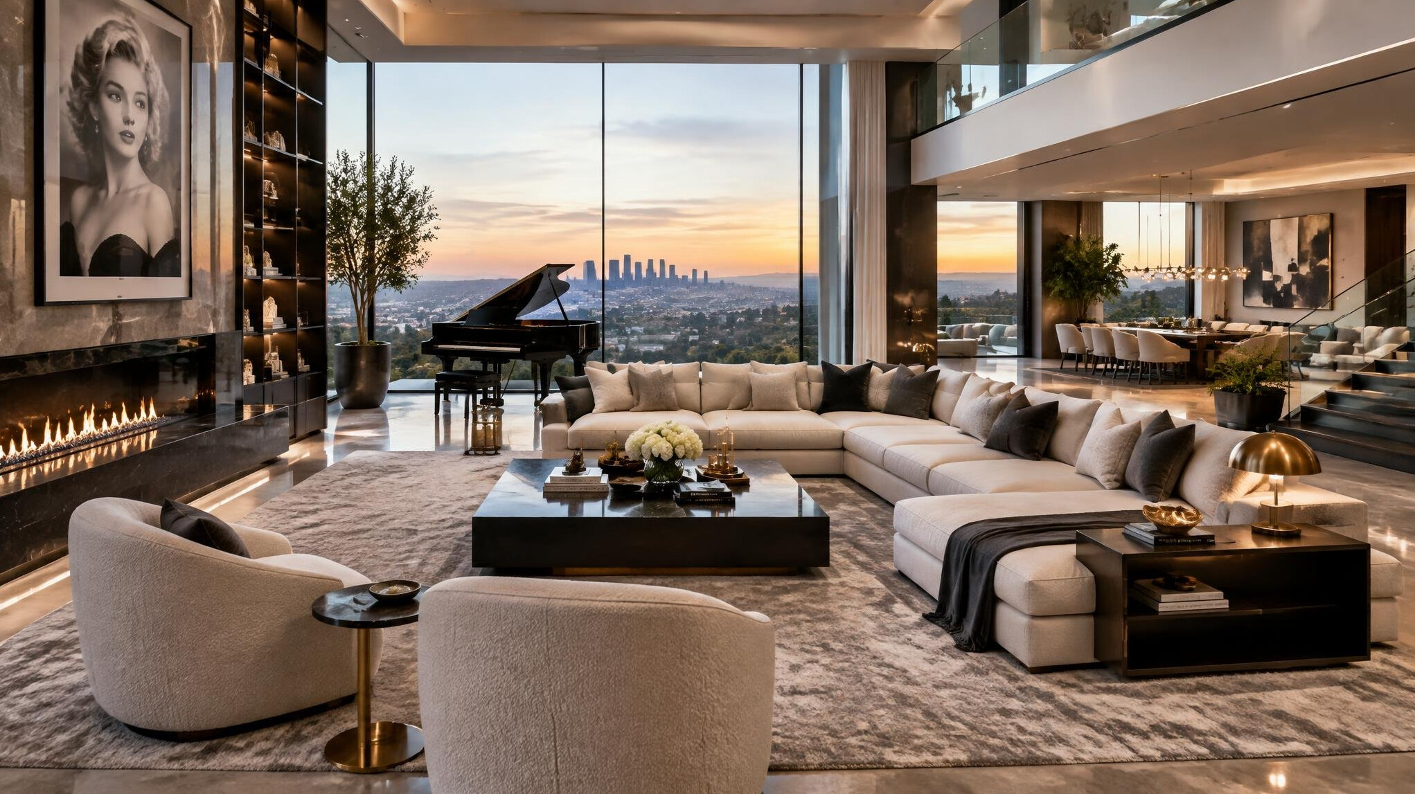 celebrity luxury living room
