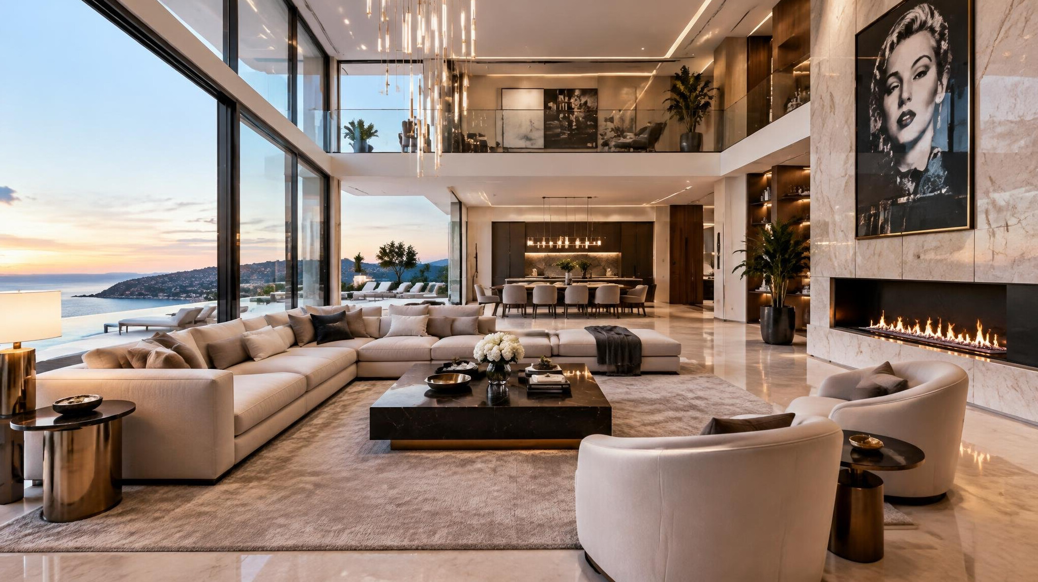 luxury villa living room